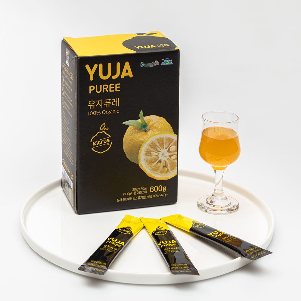 고흥 유기농 유자퓨레 스틱 30개입 건더기없는유자청