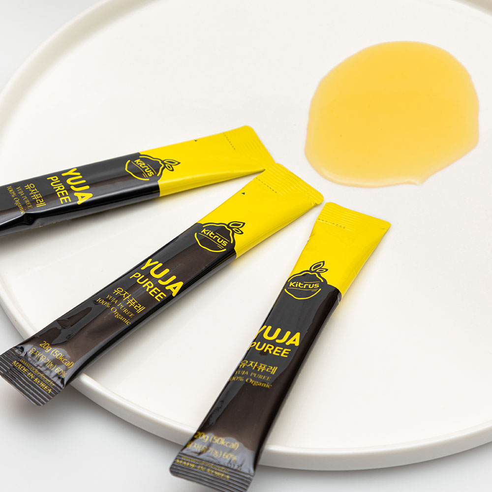 고흥 유기농 유자퓨레 스틱 30개입 건더기없는유자청