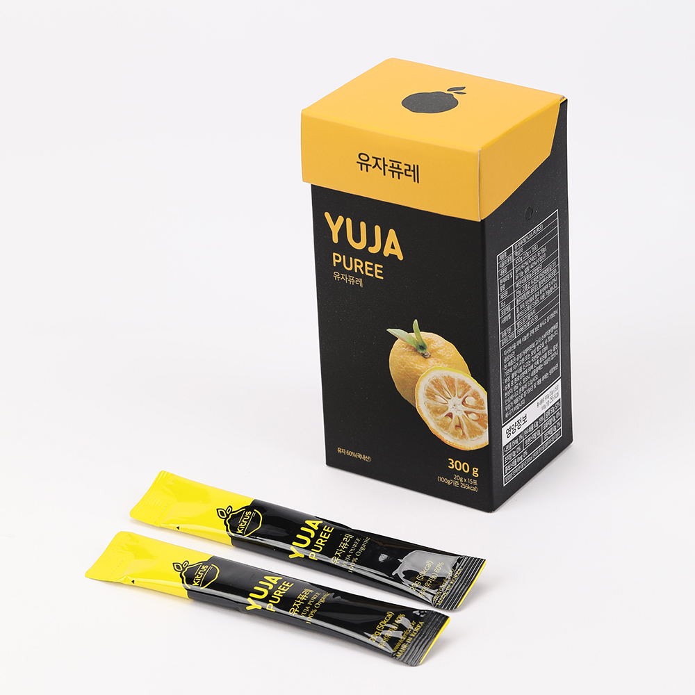 불로초 퓨레 3종 20g x 45포 석류 매실 유자 과일청 스틱 선물세트