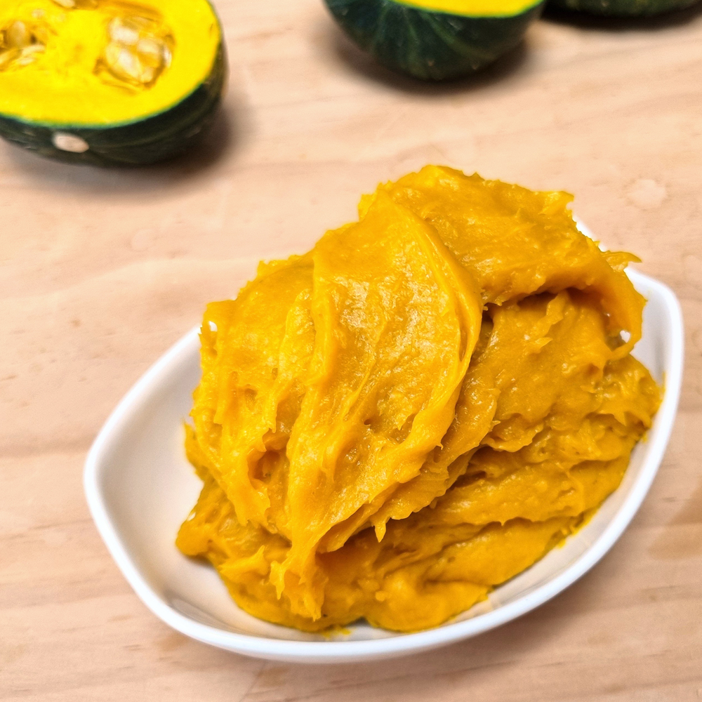 간편하게 즐기는 단호박 찜 or 쪄서 갈아 만든 단호박 퓨레
