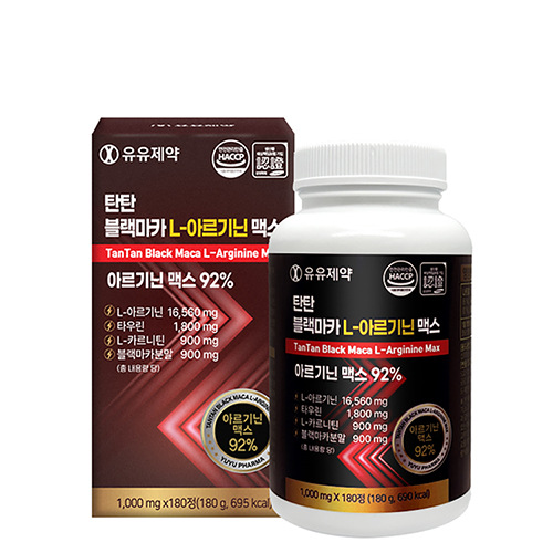 [유유제약] 탄탄 L-아르기닌 블랙마카 맥스 180정 (6개월분)