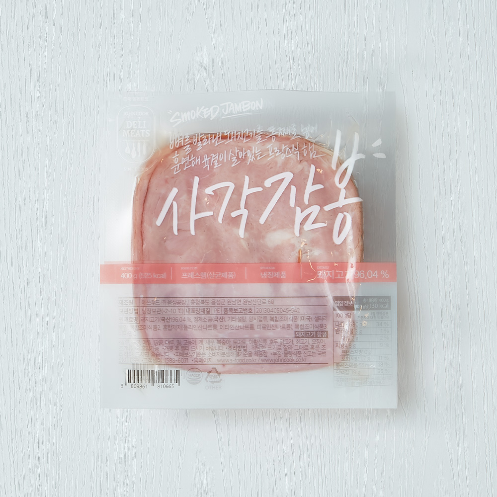 [존쿡델리미트] 사각 잠봉(400g)