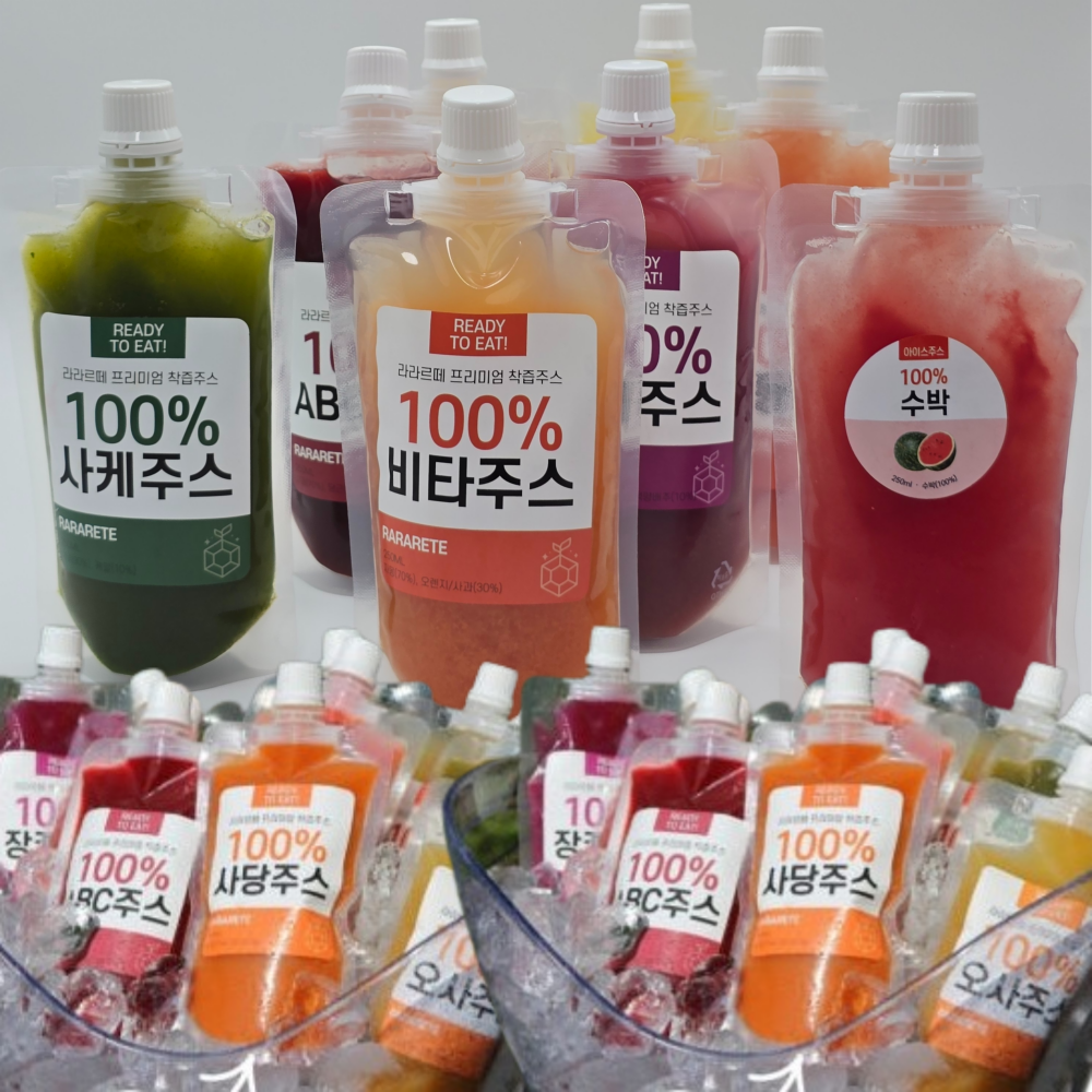 리얼착즙 아이스 생 과일 수박주스 100%