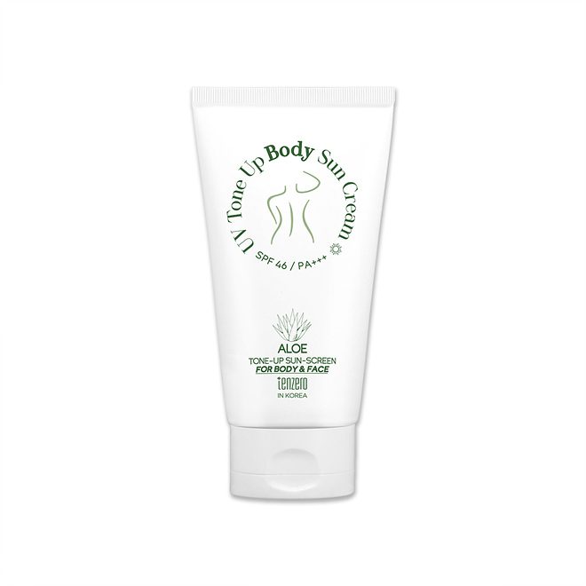 텐제로 알로에 UV 톤업 바디 선크림 SPF 46 PA+++ 150g