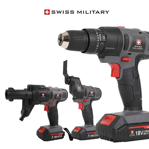 스위스밀리터리 워터파워 고압세척기 패키지 (해머드릴+멀티샌더+고압세척기)