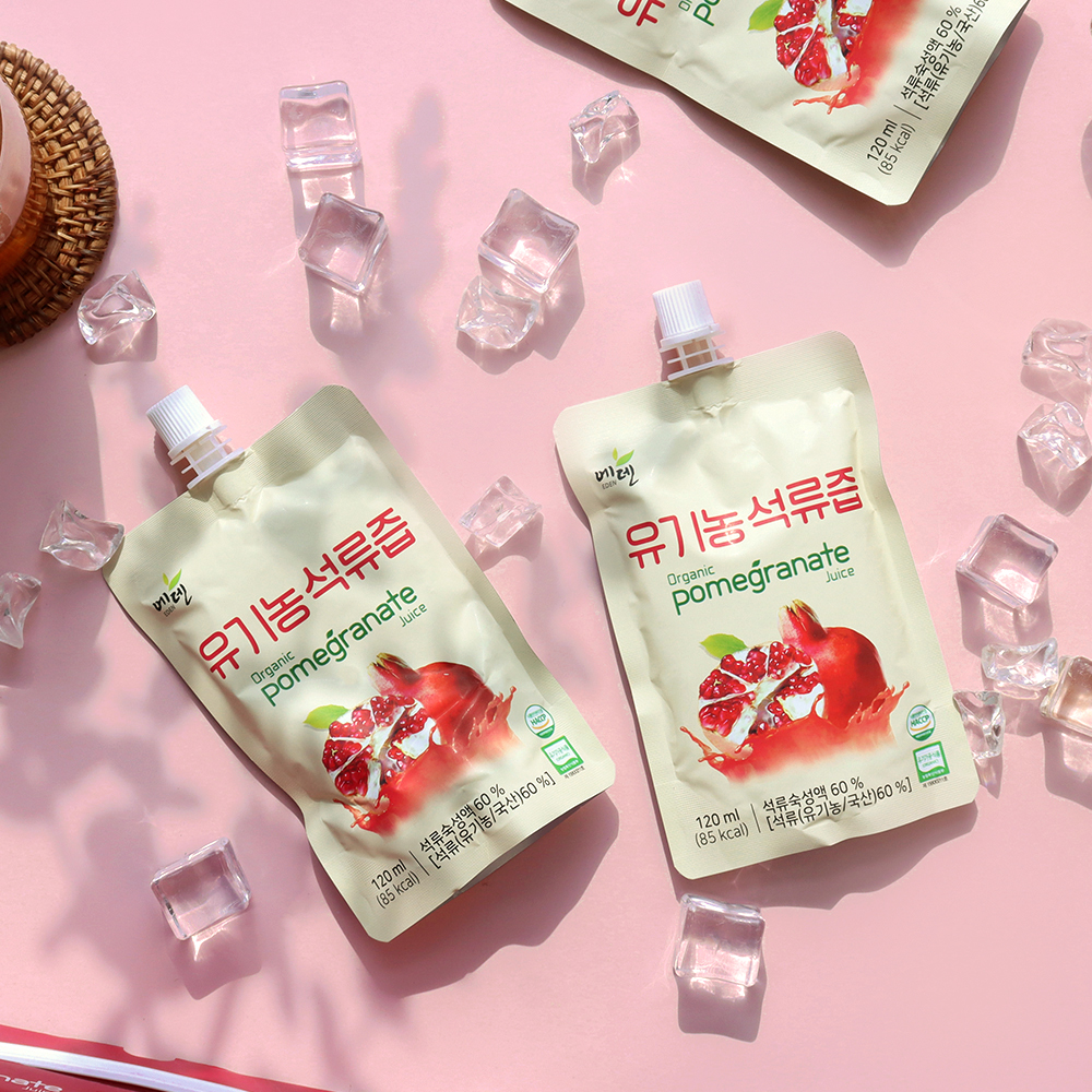 국내산 고흥산 유기농 석류즙 선물세트 120ml 15팩 석류액