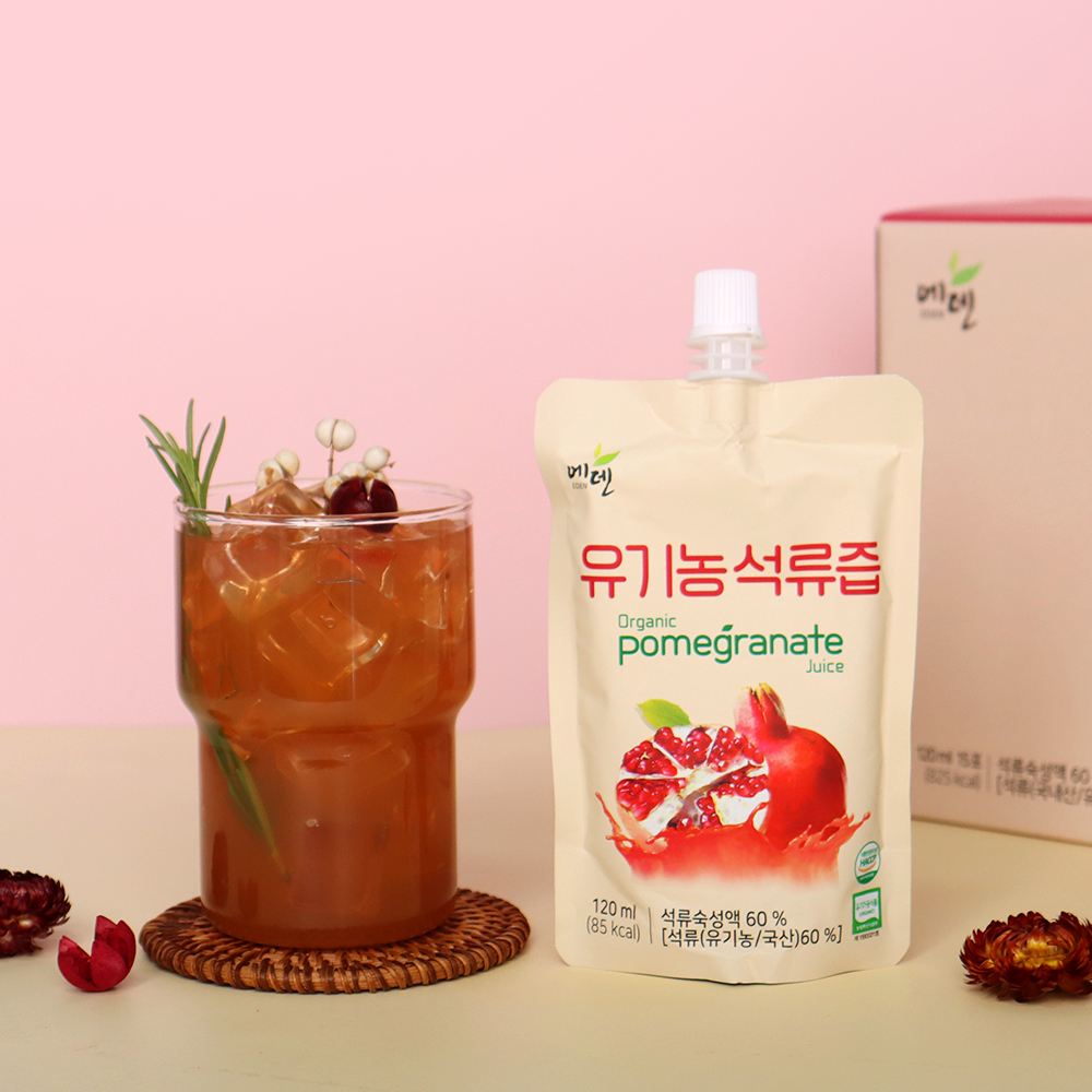 국내산 고흥산 유기농 석류즙 선물세트 120ml 15팩 석류액