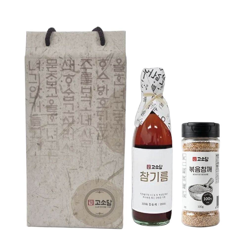 고소담 전통방식 100% 통깨 들깨 참기름 들기름 350ML
