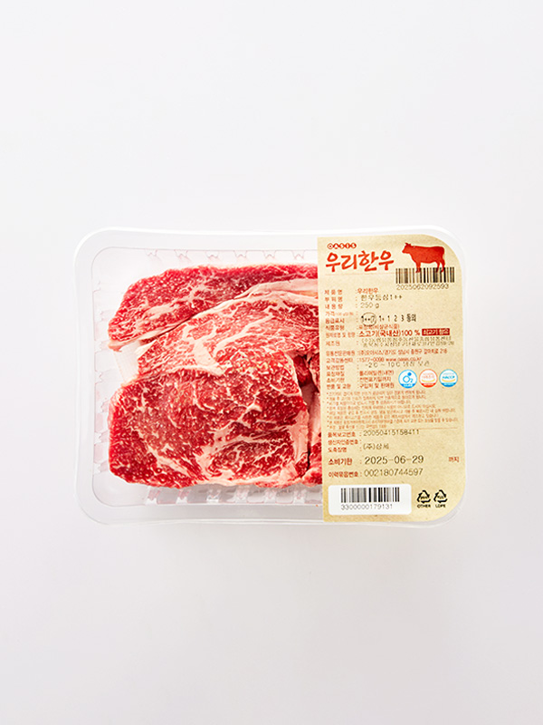 1++ 우리한우 등심(구이용, 250g)