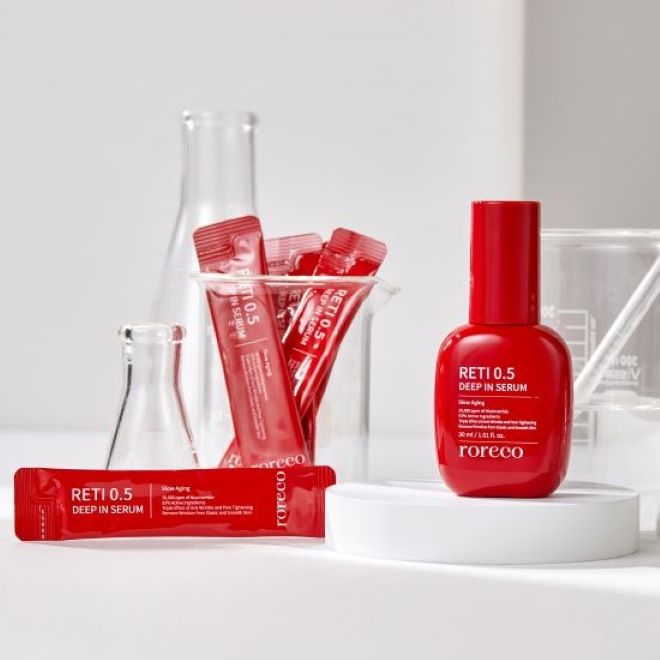 [반값특가] 모공/탄력/잔주름100%개선 로리코 레티 0.5 딥 세럼 30ml 레티노이드0.5% X 나이아신아마이드 5%