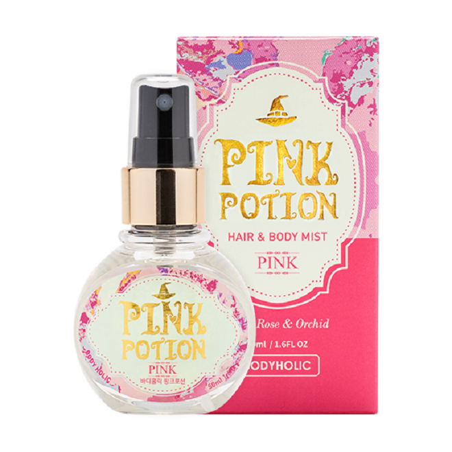 [바디홀릭] 포션 바디미스트 핑크 50ml