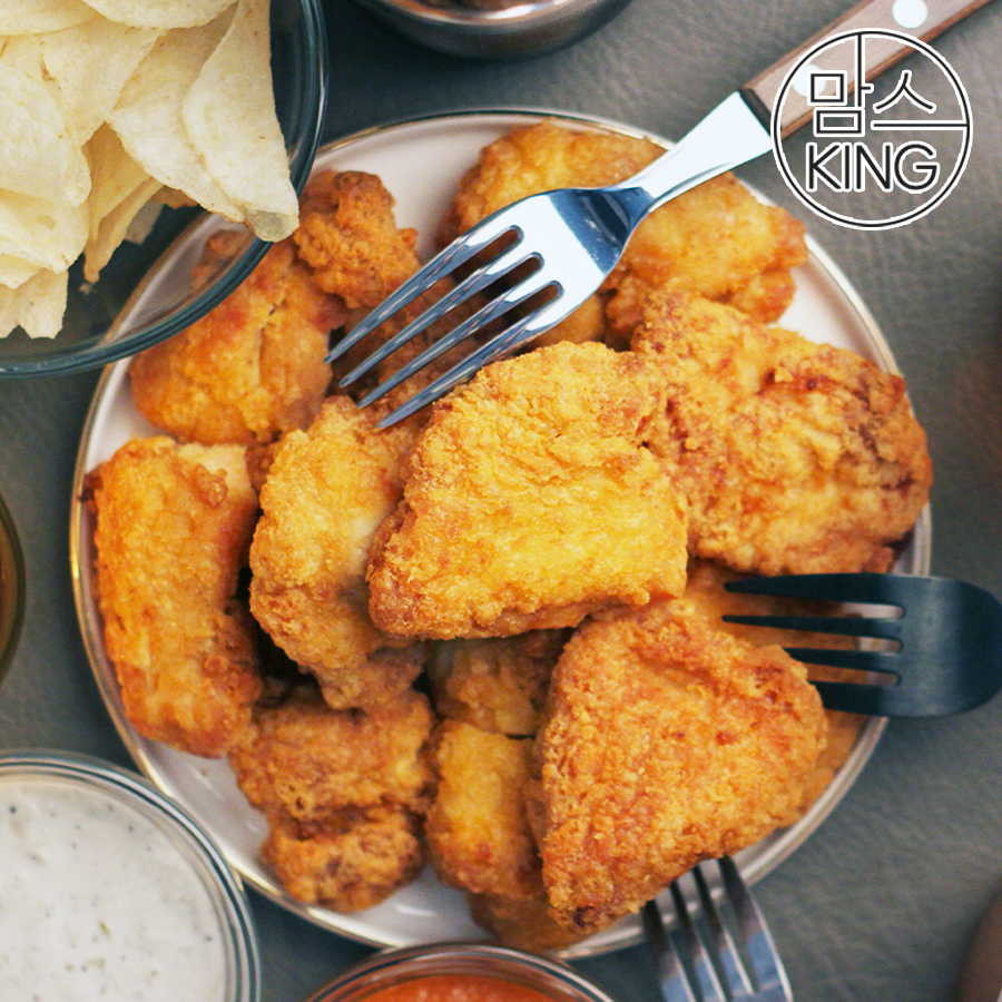 [맘스킹] 상신 돈까스 더빠삭 오리지널/스파이시 순살치킨 1kg / 순살치킨 1kgX2개+숙성통등심카츠 140g(1장) 소스1개