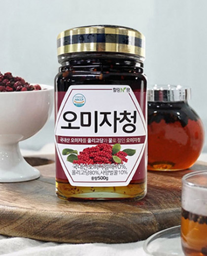 힐링앤팜 오미자청 500g/국산오미자