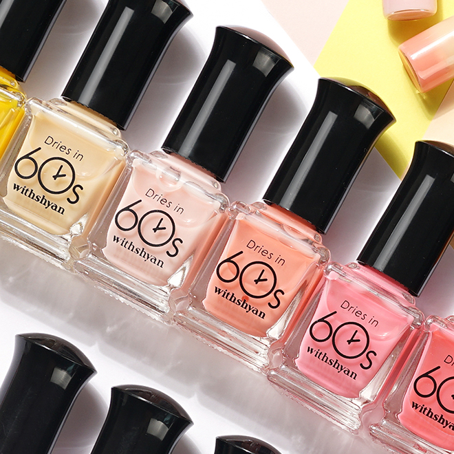 위드샨 60초 건조 매니큐어 M003 벚꽃시럽 9ml