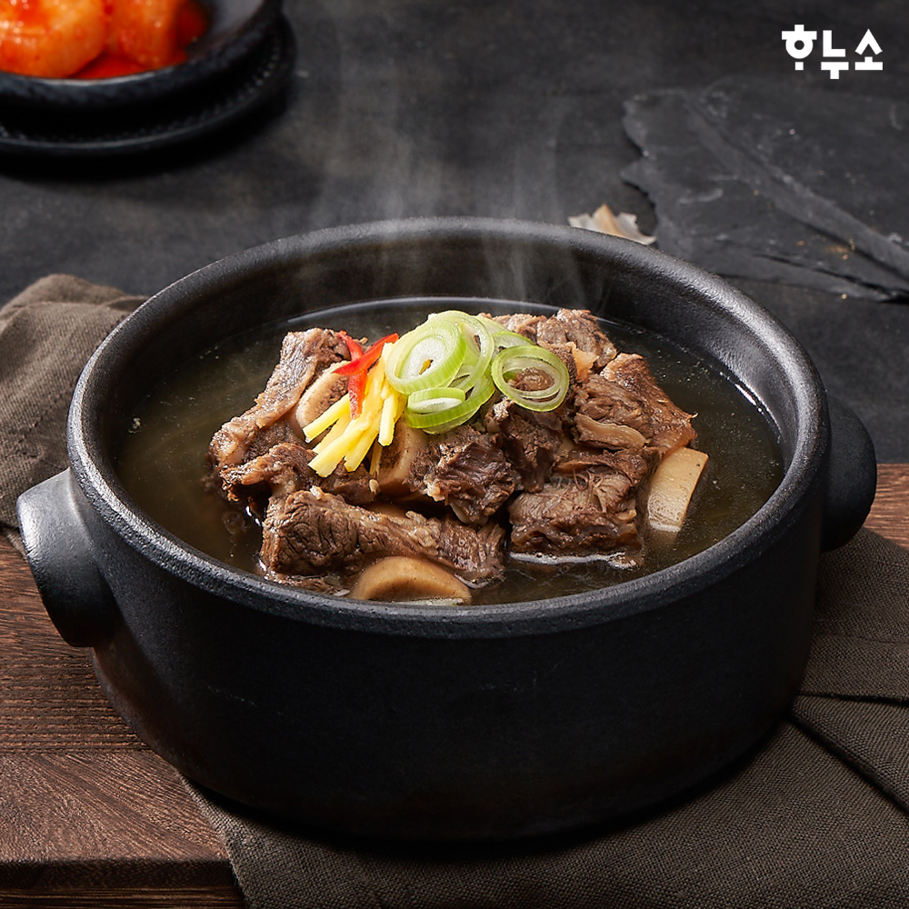 하누소 갈비탕 3팩+한우사골 보양곰탕 3팩 (700g 총6팩)