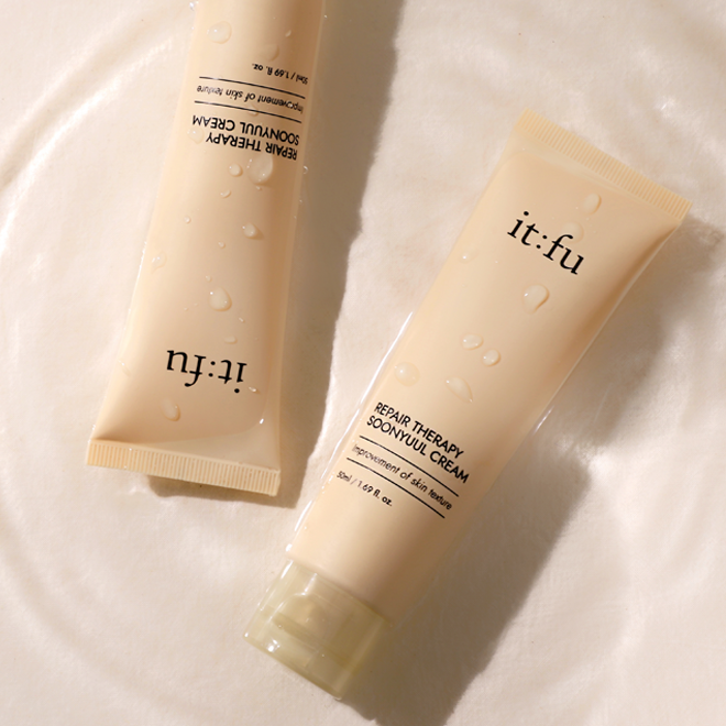 [요철&좁쌀케어] 잇퓨 리페어 테라피 순율 크림 50ml / 각질 제로-나이아신아마이드 / 약국입점