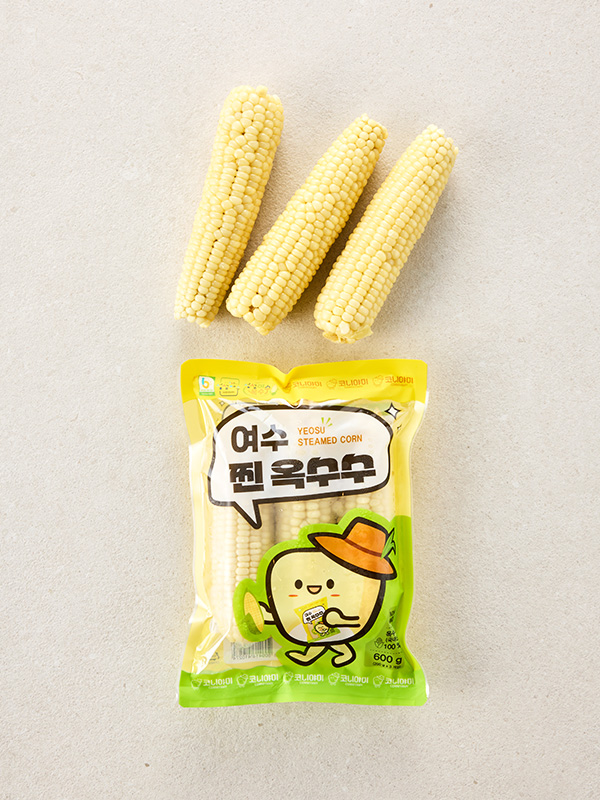Non-GMO 여수 찐옥수수(3입/600g)