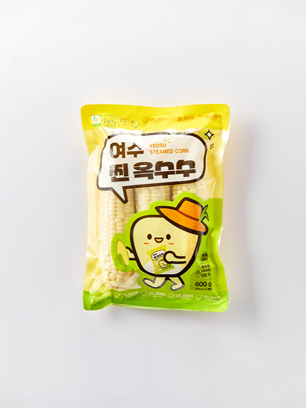 Non-GMO 여수 찐옥수수(3입/600g)