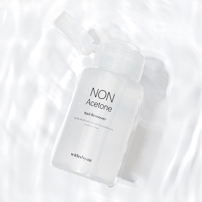 위드샨 대용량 펌프형 논아세톤 네일리무버 200ml