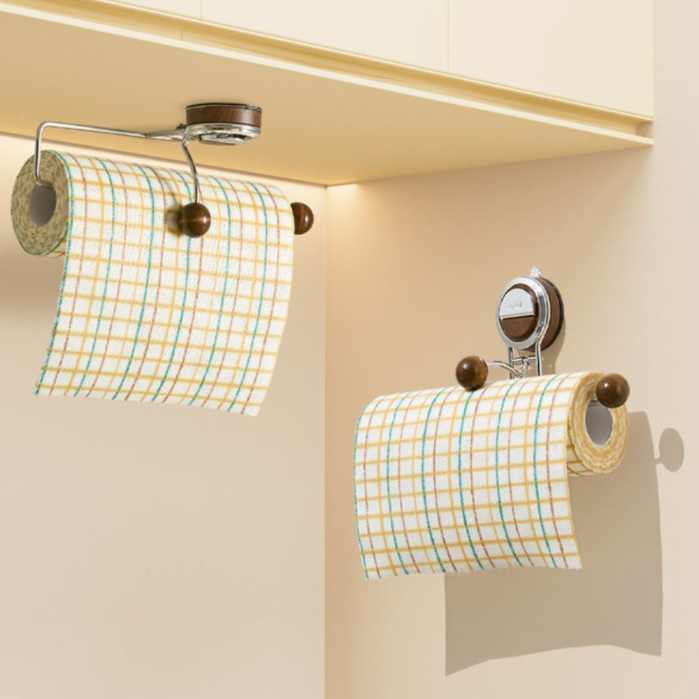 무타공 흡착식 홀더형 키친타올걸이