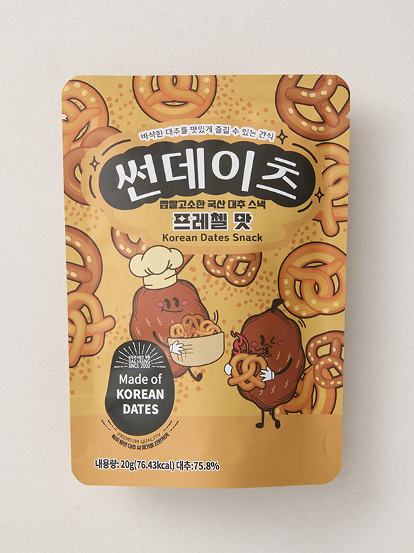 썬데이츠 시즈닝 4종 (프레첼, 옥수수, 인절미, 카라멜)