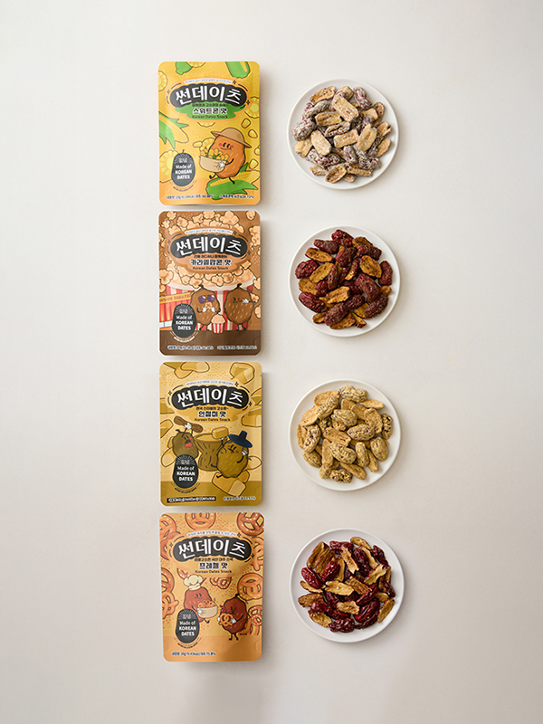 썬데이츠 시즈닝 4종 (프레첼, 옥수수, 인절미, 카라멜)