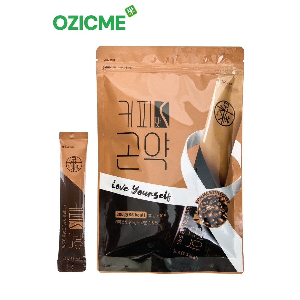 (오직미)커피맛 곤약젤리 30gx10개 1팩 대신물산 1포당 8.5kcal
