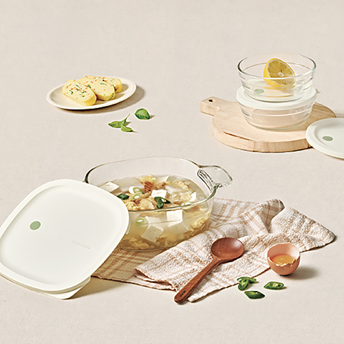 [글라스락] 올리브 스팀용기&스팀볼세트 3종