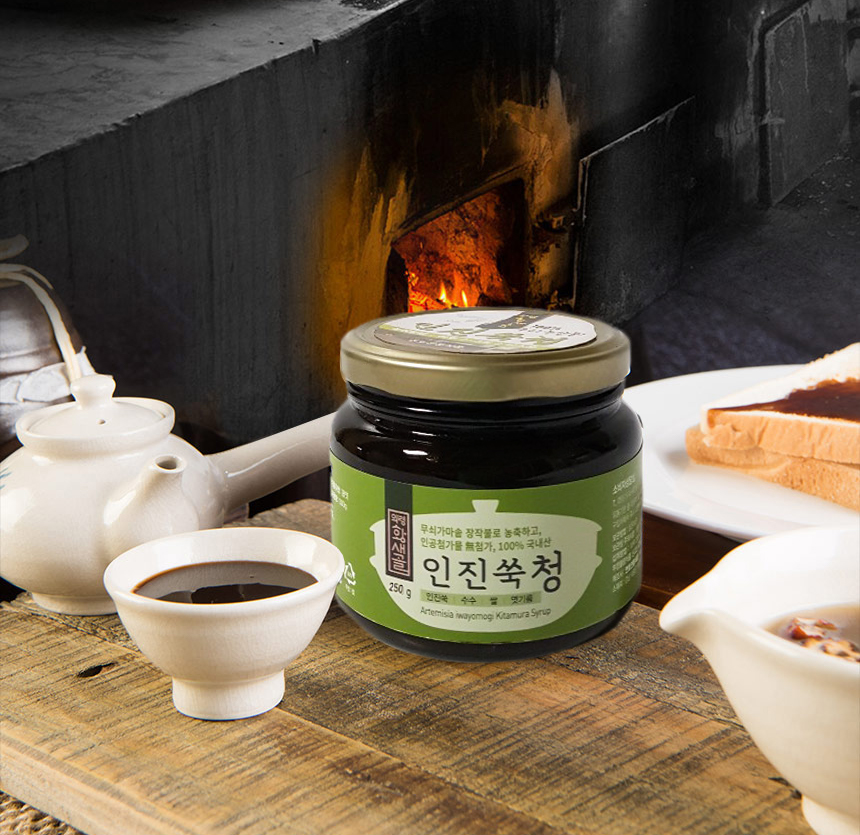 무쇠가마솥 장작불 인진쑥청 250g