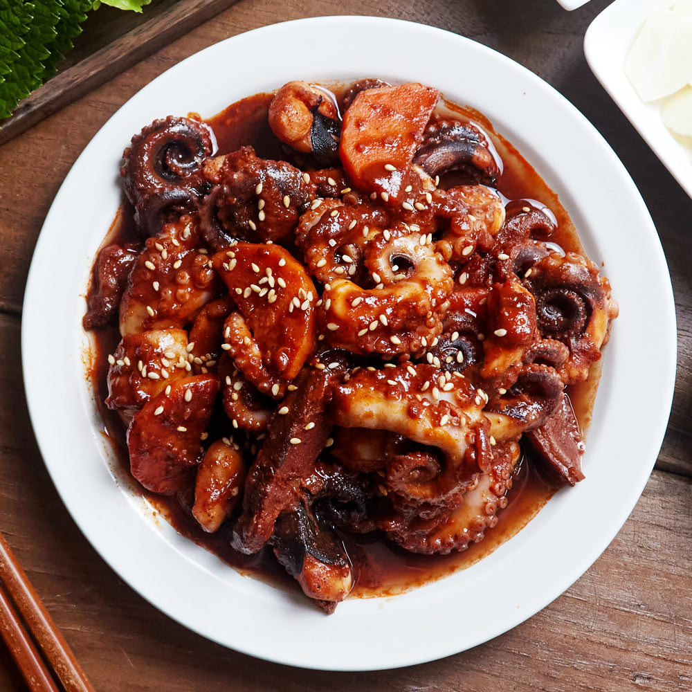 열나는 불 쭈꾸미 500g 보통맛 매운맛