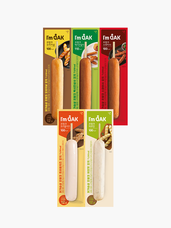 닭가슴살 프랑크꼬치 5종 (70g×10팩)
