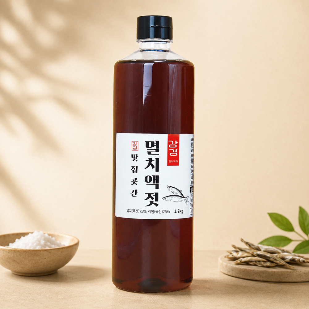 [룰루홈] 강경 국산 까나리액젓 진한 원액 600g / 1.2kg / 2kg