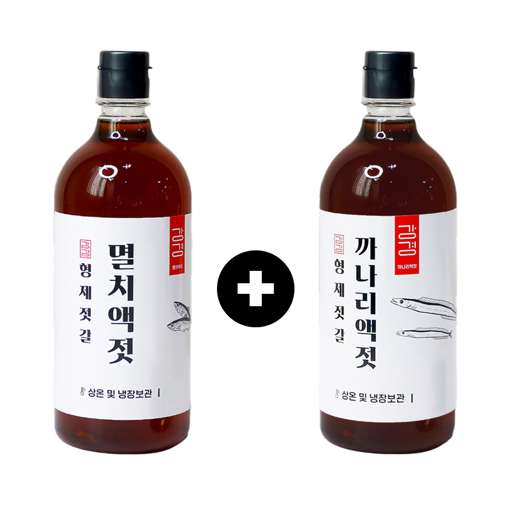 [룰루홈] 강경 국산  멸치액젓 까나리액젓 세트 진한 원액 600g / 1.2kg / 2kg