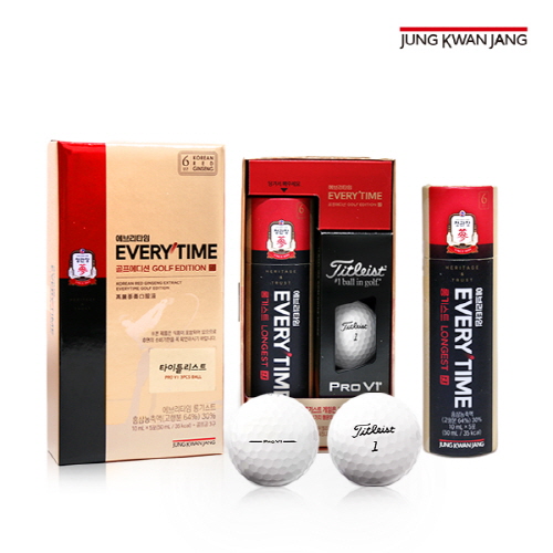 [정관장] 홍삼정 에브리타임 롱기스트 골프에디션 타이틀리스트 PRO V1 (10ml*5포+골프공3구)