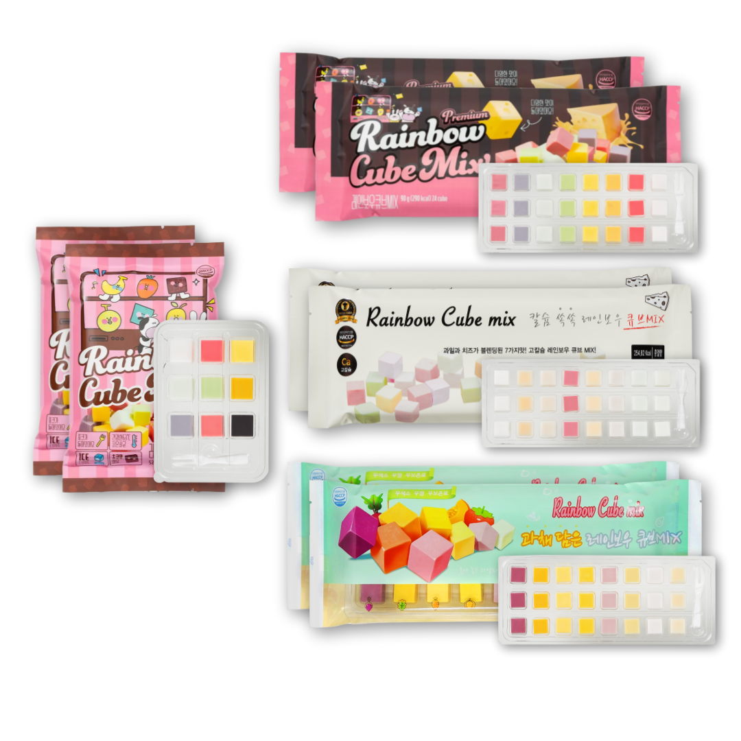 얼려먹는 과일큐브치즈 레인보우 큐브MIX 4종 8팩 대표이미지 섬네일