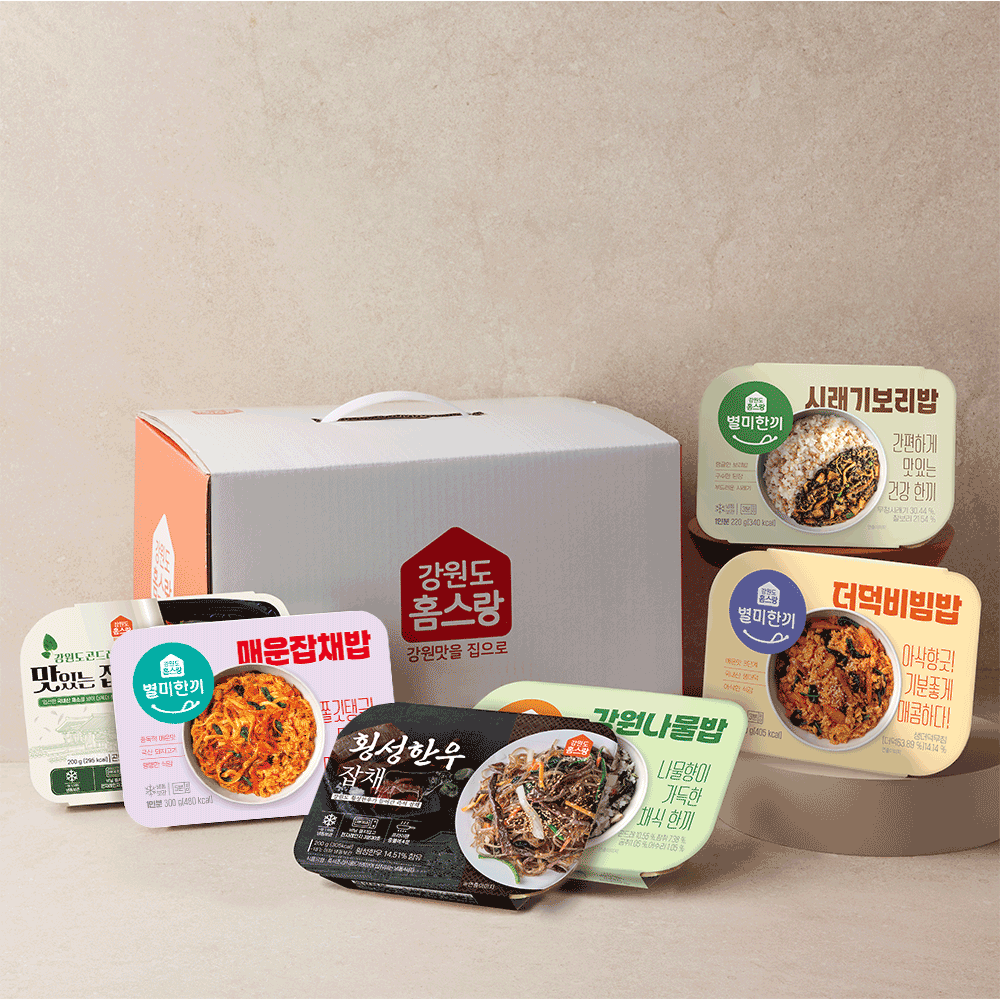 강원냉동꾸러미세트 (비빔밥 4종+잡채 2종) 대표이미지 섬네일