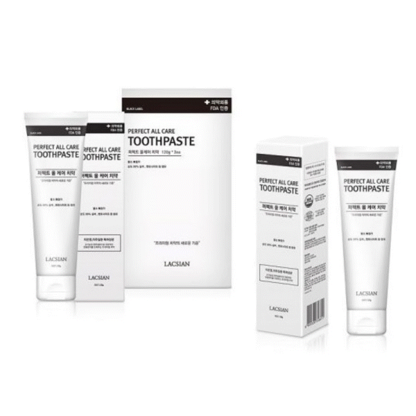 [80만돌파]라끄시안 올케어 무불소 치약 선물세트 120g x 2개 + 쇼핑백