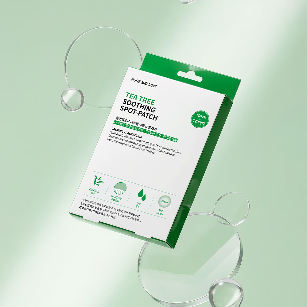 [진정보호/스팟패치]퓨어멜로우 티트리 수딩 패치 120개입 (여드름패치)