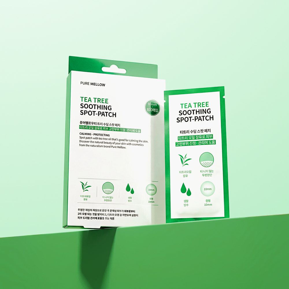 [진정보호/스팟패치]퓨어멜로우 티트리 수딩 패치 120개입 (여드름패치)