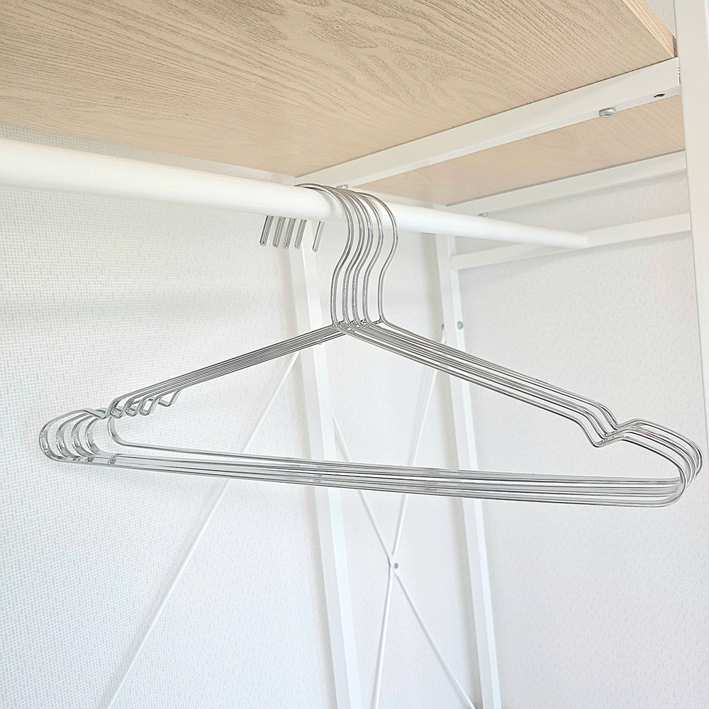 튼튼한 304 스테인레스 V형 논슬립 옷걸이 10P