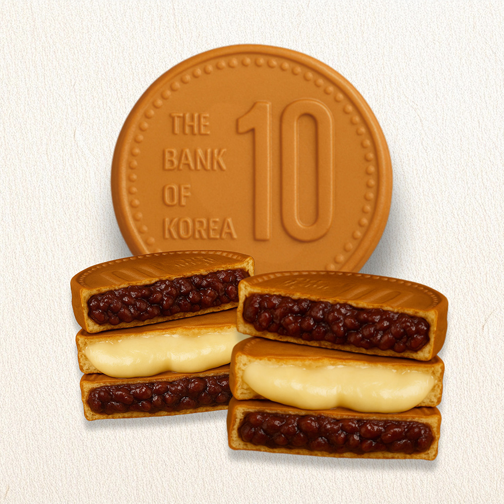 경주 황리단길 대왕 십원빵 (치즈십원빵/팥십원빵) 골라담기