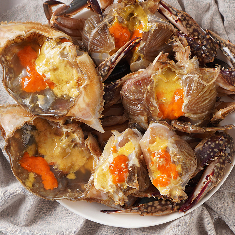 [해로식탁] 국내산 연평도 알배기 암꽃게 간장게장 1.2kg, 1개