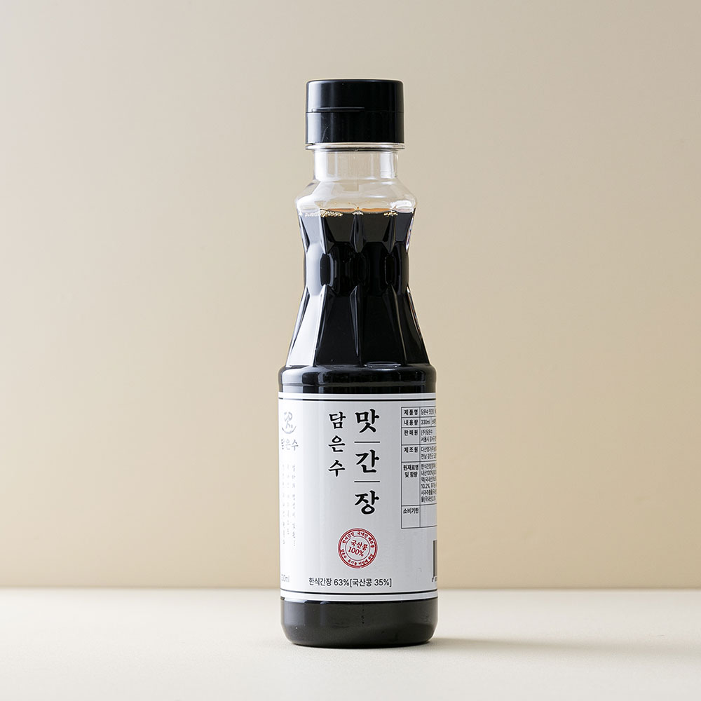 담은수 만능 아기양념 국산콩 저염간장 330ml