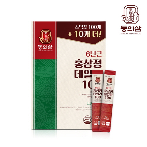 [동의삼] 6년근 홍삼정 데일리 100+10 (10g*110포) 대표이미지 섬네일