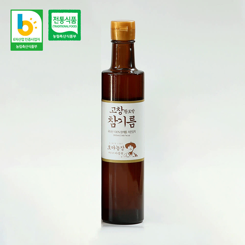 [호야농장] 고창 황토밭 참기름 300ml