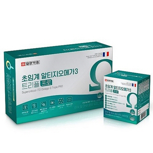 [일양약품] 초임계 알티지오메가3 트리플프로 (520mg*60캡슐*2세트)