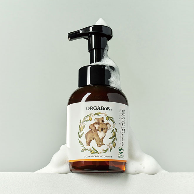 오가본 씨앗품은 순한 샴푸앤바쓰 280ml