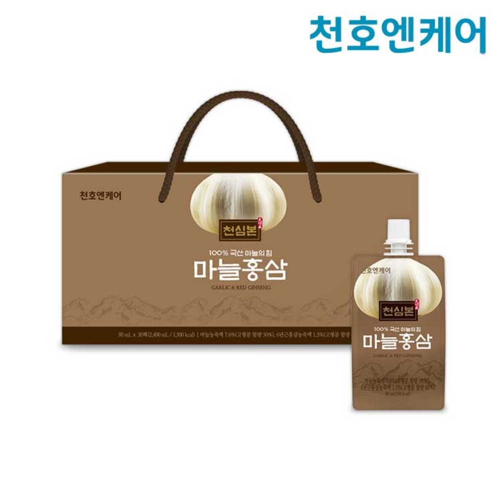 [천호엔케어] 천심본 마늘홍삼 (80ml*30개입)