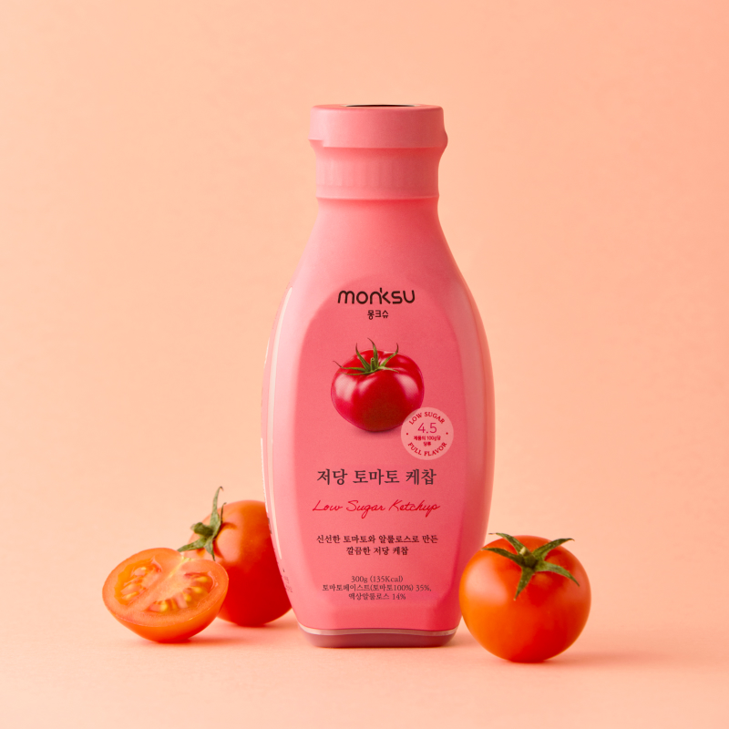 몽크슈 저당 저칼로리 토마토 케찹 300g 대표이미지 섬네일