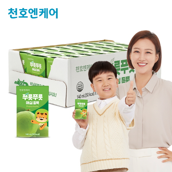 [천호엔케어] 푸릇푸룻 매실 듬뿍 (140ml*24팩)